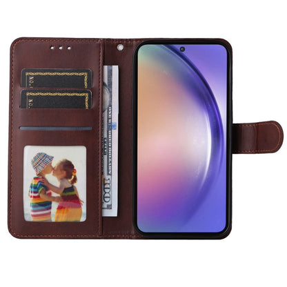 SKALO Samsung A55 5G PU Leather Wallet Case - Multiple Colors Brown Brown Brown V1237-ZY-203-2221