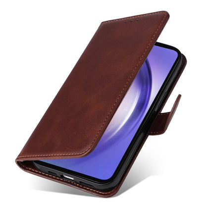 SKALO Samsung A55 5G PU Leather Wallet Case - Multiple Colors Brown Brown Brown V1237-ZY-203-2221
