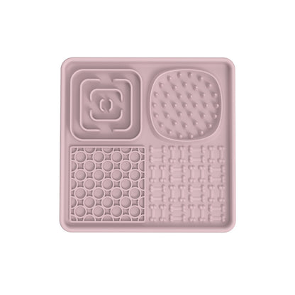 Pet Lick Mat, Food Bowl Pink (Square) V1237-ZY-203-2240