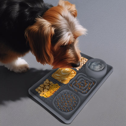 Pet Lick Mat, Food Bowl Pink (Square) V1237-ZY-203-2240