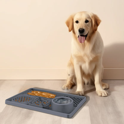 Pet Lick Mat, Food Bowl Pink (Square) V1237-ZY-203-2240