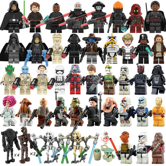 50 pcs Star Wars building blocks minifigures Luke Darth Vader 50 pcs V1237-ZY-203-2250