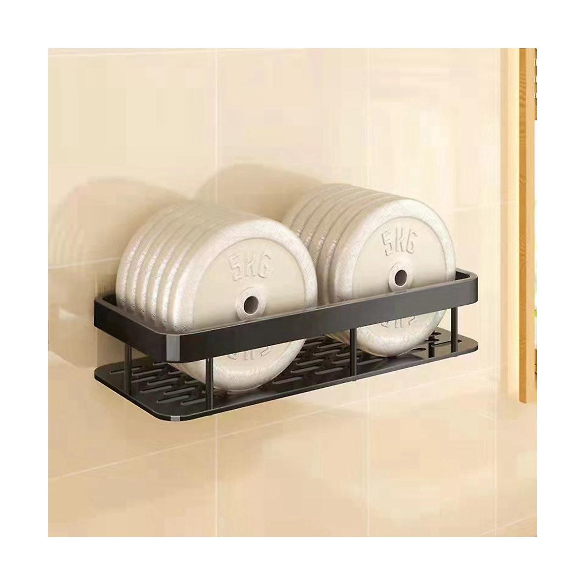 2pcs Bathroom Shelf No Drilling Wall Mount Corner Shelf Shower Storage Bracket Toilet Makeup Organization V1237-ZY-203-2301