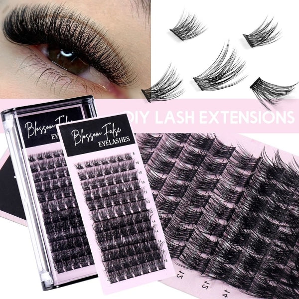 DIY Eyelash Extension Individual Cluster False Eyelashes Transplantation False V1237-ZY-203-2302