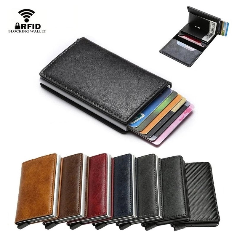 Card Holder with RFID & NFC Protection - Choose your color! Dark brown Dark brown V1237-ZY-203-2319