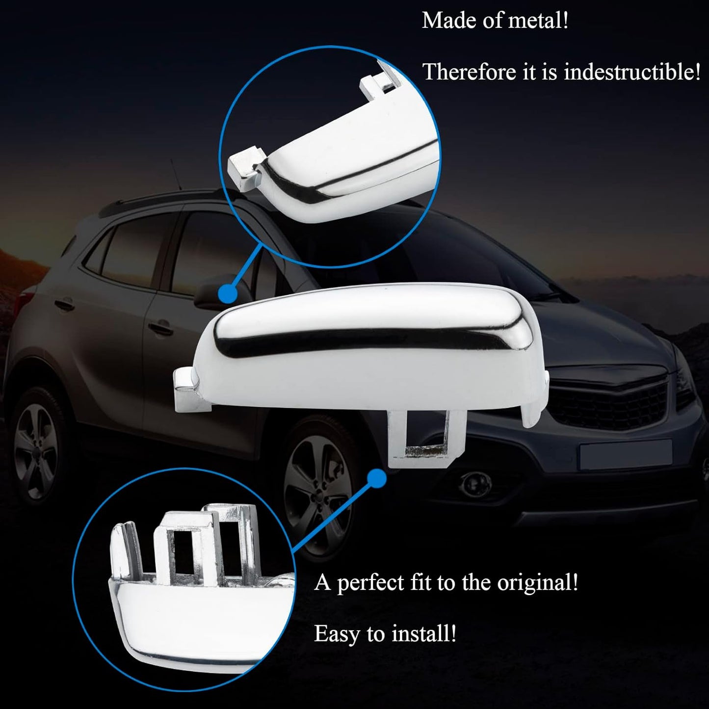 Alloy Handbrake Button with Spring for Opel Mokka 2012-2018 V1237-ZY-203-2323