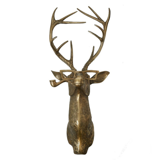 Frankie Stag Animal Resin Hanging Ornament Wall Art Front Door Decorative Pendant Housewarming Gift Deer V1237-ZY-203-2324