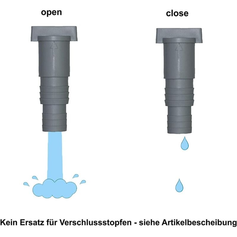 2-pack pool maintenance/shutoff valves with 32mm hose connection, pool shutoff valve, valve double split pool V1237-ZY-203-2326