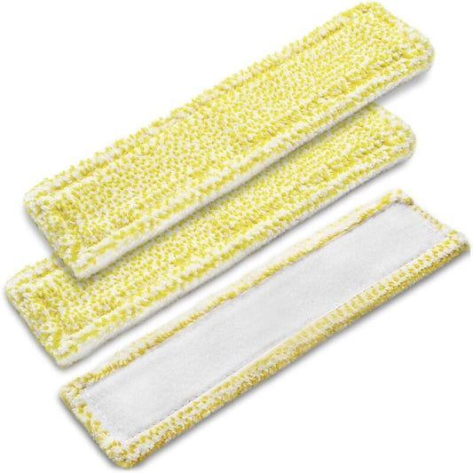 3-pack Microfiber Replacement Pads - For Karcher WV2 WV5 Premium Plus Window Cleaner V1237-ZY-203-2341