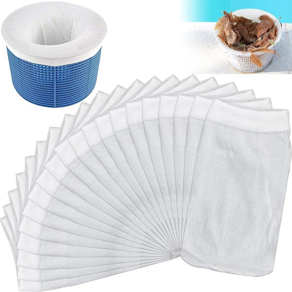 20 pcs Pool Skimmer Socks Pool Filter Sock for V1237-ZY-203-2344