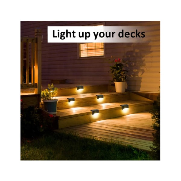 16-pack Waterproof LED Solar Lights for Stairs Fence Garden Patio and Walkway-Max V1237-ZY-203-2374