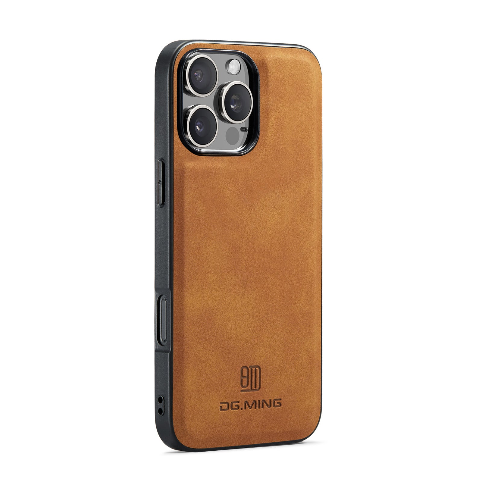 High-quality magnetic iPhone case with card pocket, magnetic split mobile phone case Combination-Coffee V1237-ZY-203-2376