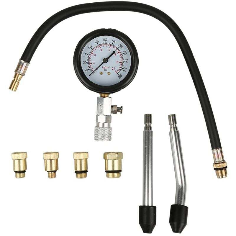 Compression Tester Kit for Vehicles, Compatible with Motorcycle, Car, Outboard, Chainsaw, Snowmobile, V1237-ZY-203-2401