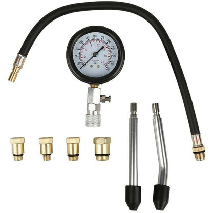 Compression Tester Kit for Vehicles, Compatible with Motorcycle, Car, Outboard, Chainsaw, Snowmobile, V1237-ZY-203-2401