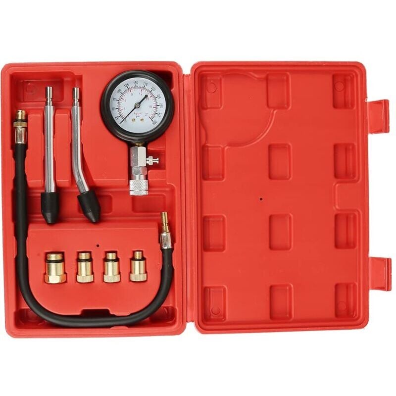 Compression Tester Kit for Vehicles, Compatible with Motorcycle, Car, Outboard, Chainsaw, Snowmobile, V1237-ZY-203-2401