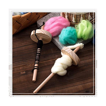 2pcs DIY Dragonfly Spindle Yarn Spinner Handmade Wooden Spinning Wheel For Yarn Making Yarn Spindle V1237-ZY-203-2414