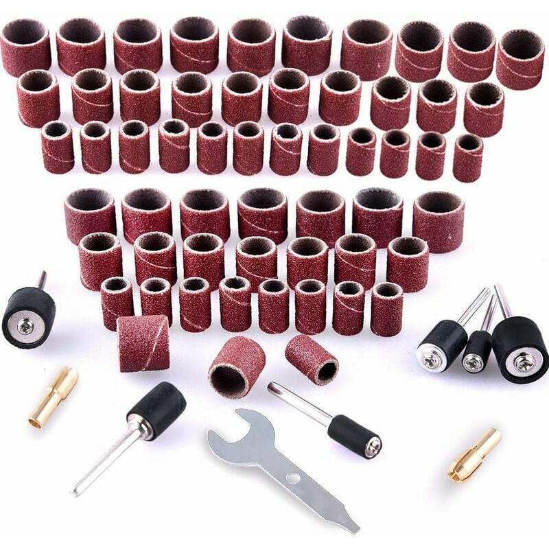 531-piece sanding roller set for Dremel rotary tools, compatible with Dremel, includes 504 sanding rollers, V1237-ZY-203-2445