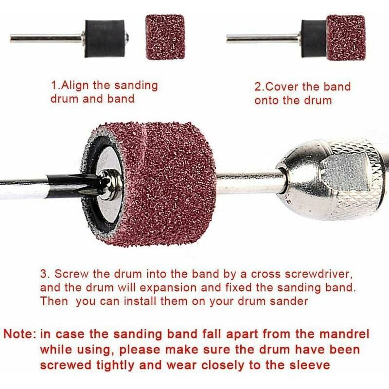 531-piece sanding roller set for Dremel rotary tools, compatible with Dremel, includes 504 sanding rollers, V1237-ZY-203-2445