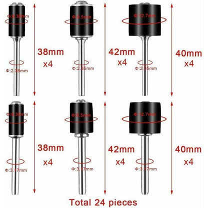 531-piece sanding roller set for Dremel rotary tools, compatible with Dremel, includes 504 sanding rollers, V1237-ZY-203-2445