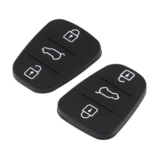 2pcs Silicone Key Case Compatible with Kia Sportage Cee'd Picanto Rio & Hyundai i10 i20 i30 ix20 ix35 - 3 V1237-ZY-203-2452