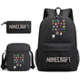 Minecraft School Bag Backpack Pencil Case Shoulder Bag Three-Piece Set _25 V1237-ZY-203-2459
