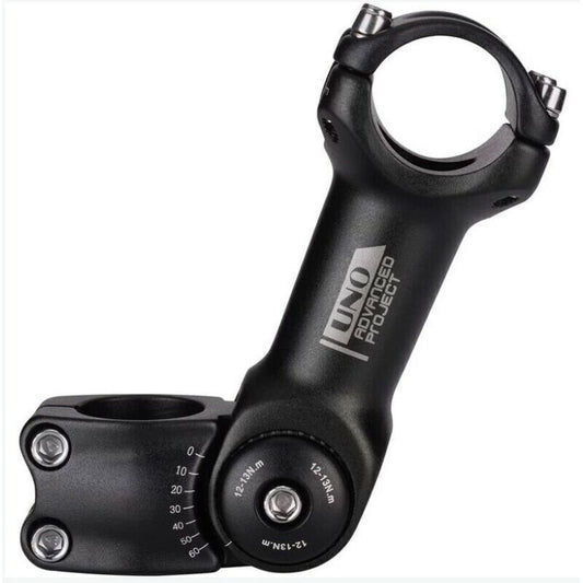 31.8 Adjustable Stem 110mm 0 60 Degree Adjustable Stem for Most Mountain Bike Road Bike, by DEBUNS V1237-ZY-203-2498