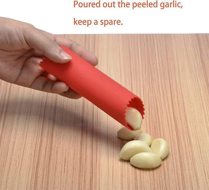 Garlic Peeler, 2 Pieces Garlic Roller Peeler Kitchen Gadgets Black V1237-ZY-203-2501