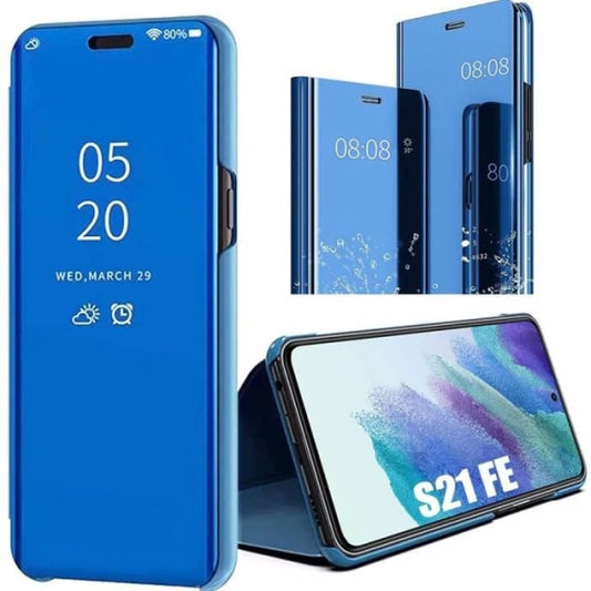 Full Body Protection Compatible with Samsung S21 FE Protection 360 Transparent Smart Case - Blue_max V1237-ZY-203-2506