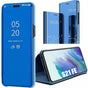 Full Body Protection Compatible with Samsung S21 FE Protection 360 Transparent Smart Case - Blue_max V1237-ZY-203-2506