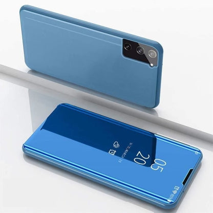 Full Body Protection Compatible with Samsung S21 FE Protection 360 Transparent Smart Case - Blue_max V1237-ZY-203-2506