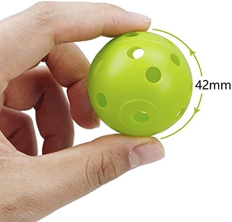 12-Pack Golf Practice Balls, Hollow Practice Balls with Airflow, 42mm Plastic Golf Balls, for Swing Training, V1237-ZY-203-2539