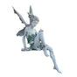 Resin Sitting Fairy Statue Garden Ornament Porch Sculpture White V1237-ZY-203-2552