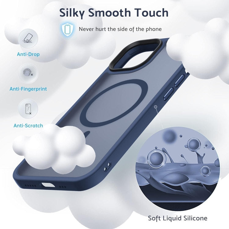 Compatible with iPhone 13 - MagSafe Case Shockproof Silicone Matte Blue V1237-ZY-203-2593