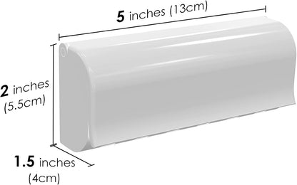 Wall-mounted toothbrush holder with 6 compartments and self-adhesive V1237-ZY-203-2595