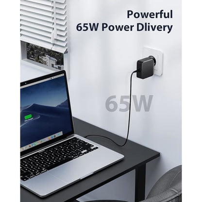 65W USB C Laptop Charger (1.8m) for Lenovo Thinkpad ASUS Zenbook V1237-ZY-203-2616