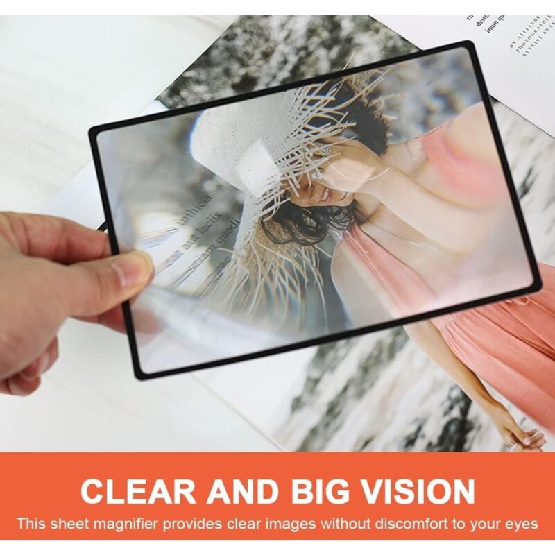 3X (300%) Fresnel Magnifying Glass Sheet - 3 Pieces, 4.70 V1237-ZY-203-2620