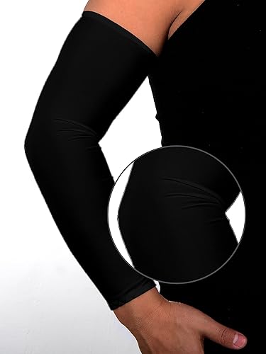 8-Pack Unisex UV Protective Arm Warmers for Cooling White Black Gray Blue, Ice Silk V1237-ZY-203-2642