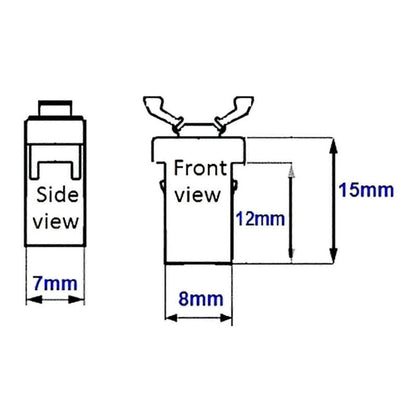 4pcs/set Replacement Car Sunglasses Holder Upper Console Latch for Most Trash Fk V1237-ZY-203-2643