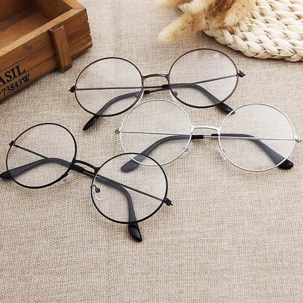 Harry Potter Vintage Round Glasses Frames, Black V1237-ZY-203-2676
