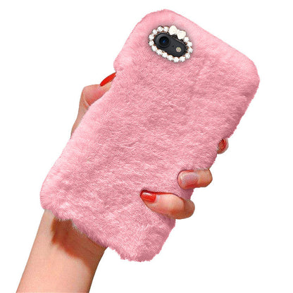 iPhone 7/8/SE (2020) & (2022) - Case/Mobile Case - Fluffy Fur Pink V1237-ZY-203-2677