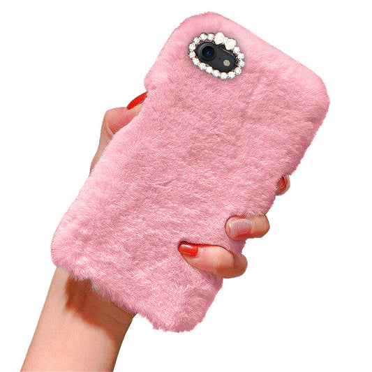 iPhone 7/8/SE (2020) & (2022) - Case/Mobile Case - Fluffy Fur Pink V1237-ZY-203-2677