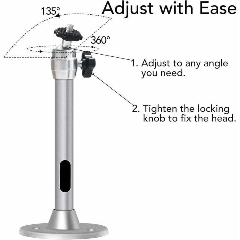Projector Ceiling Mount, 3kg Load Capacity, 360 degrees Rotation, 90 degrees Tilt Angle, Ceiling and Wall V1237-ZY-203-2679