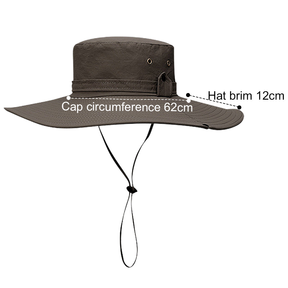 Sun Hats with UV Protection, Wide Brim Cap for Hiking and Safari V1237-ZY-203-2687