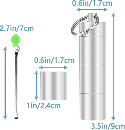 Pieces Aluminum Pill Box Portable Pill Organizer 3 Compartments Metal Pill Case Pocket Gift V1237-ZY-203-2689