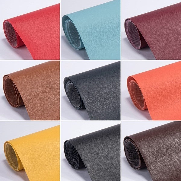 Self-Adhesive Leather Fix Repair Patch Stick Sofa Repairing Sub - Perfect Red 35*137CM V1237-ZY-203-2708