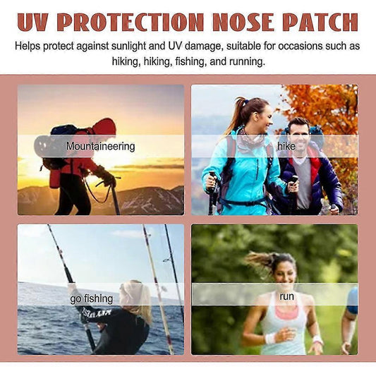 24 pcs Sunscreen Nose Patch UV Protection Nose Cover Sports Outdoor Skin-friendly Sun Nose Sticker V1237-ZY-203-2724