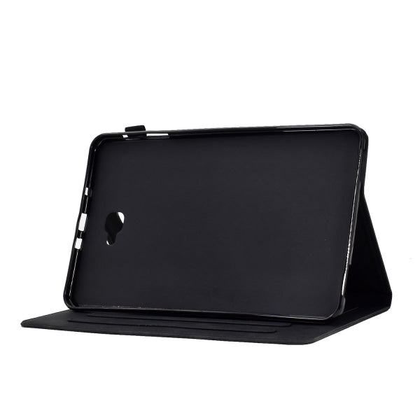 compatible with Samsung Galaxy Tab A 10.1 (2016) T580 / T585 Shockproof Case Pu Leather Butterfly Floral V1237-ZY-203-2737
