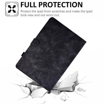 compatible with Samsung Galaxy Tab A 10.1 (2016) T580 / T585 Shockproof Case Pu Leather Butterfly Floral V1237-ZY-203-2737