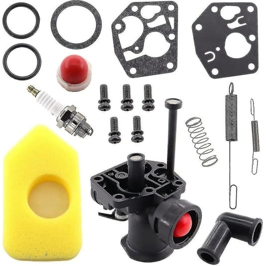 Briggs & Stratton Lawn Mower Carburetor Compatible with Carburetor Kit 499809 498809a 494406 Filter 698369 V1237-ZY-203-2742