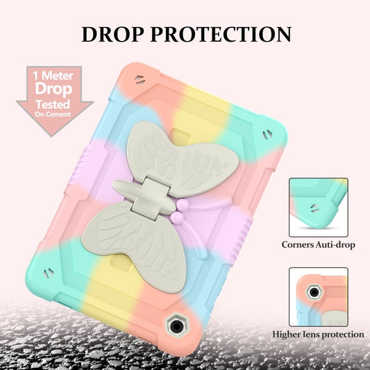 Butterfly Shockproof Hybrid Case Compatible with Samsung Galaxy Tab A9 Plus 463 V1237-ZY-203-2753